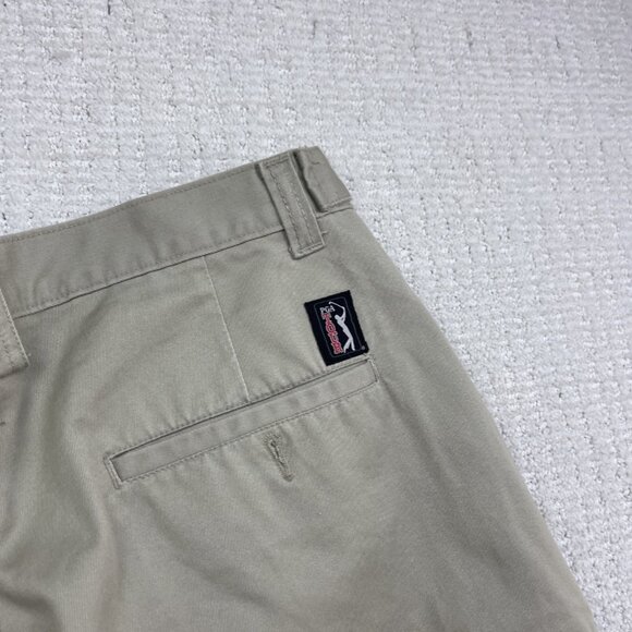 PGA Tour Men’s Cargo Golf Shorts Khaki Beige Size 36 Performance Sports Pockets - Picture 10 of 14